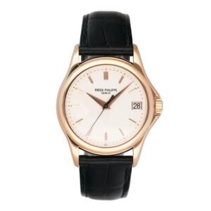 Patek Philippe Calatrava 5127R-001 mostrador prata Relógio Masculino