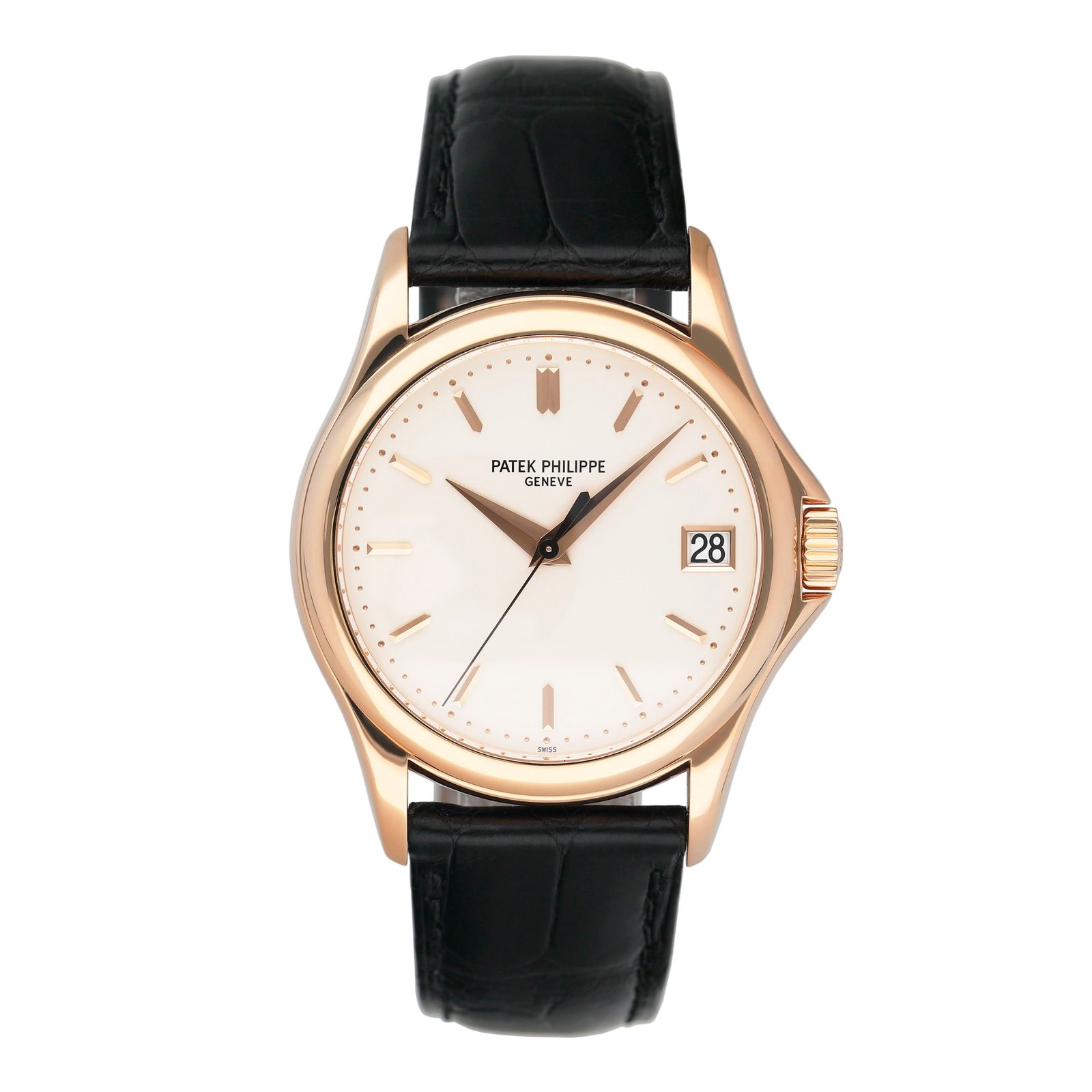 Patek Philippe Calatrava 5127R-001 mostrador prata Relógio Masculino