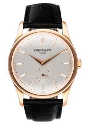 Patek Philippe Calatrava 5196R 18k ouro rosa Relógio Masculino