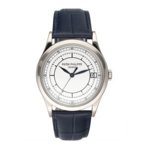 Patek Philippe Calatrava 5296G-001 Sector Dial Relógio Masculino com Documentos