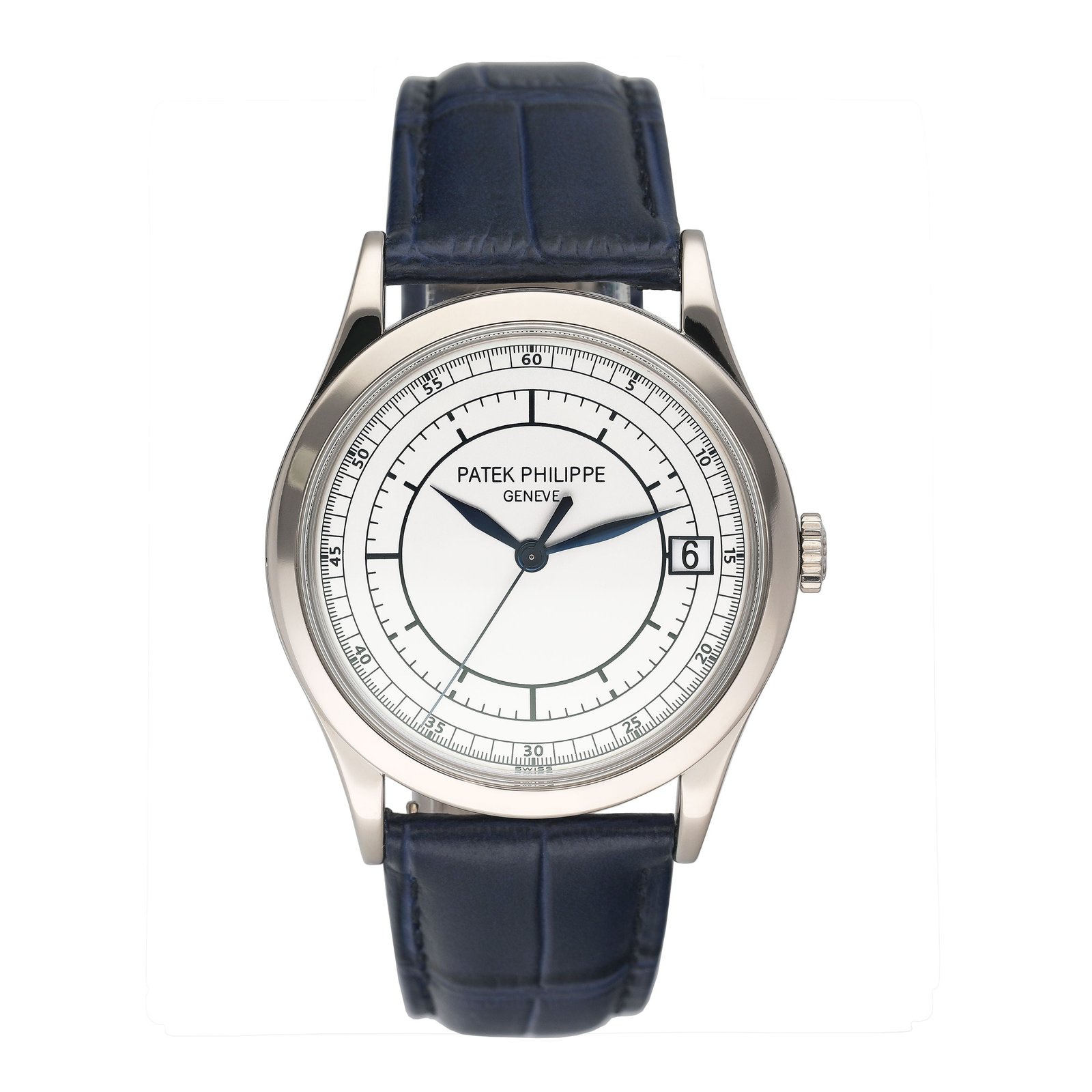 Patek Philippe Calatrava 5296G-001 Sector Dial Relógio Masculino com Documentos