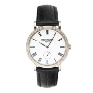Patek Philippe Calatrava 7119G mostrador branco Relógio Feminino