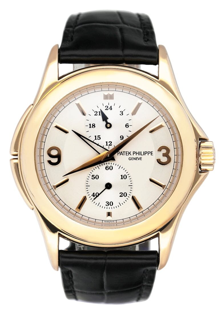 Patek Philippe Calatrava Travel Time 5134J Relógio Masculino Caixa e Documentos