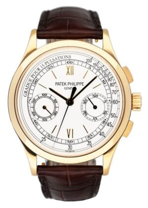 Patek Philippe Chronograph 5170J mostrador prata Relógio Masculino