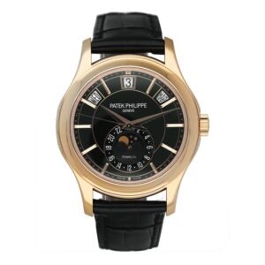 Patek Philippe Complications 5205R Tiffany & Co. mostrador preto Relógio Masculino Caixa e Documentos