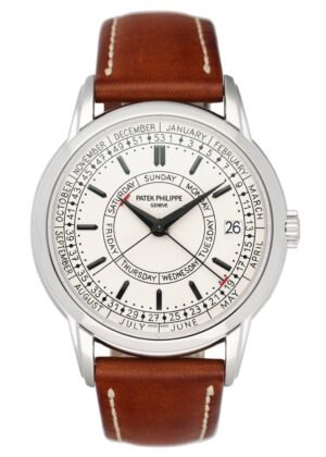 Patek Philippe Complications 5212A mostrador prata Relógio Masculino Caixa e Documentos