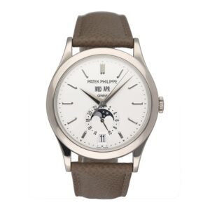 Patek Philippe Complications 5396G-011 mostrador prata Relógio Masculino Caixa e Documentos