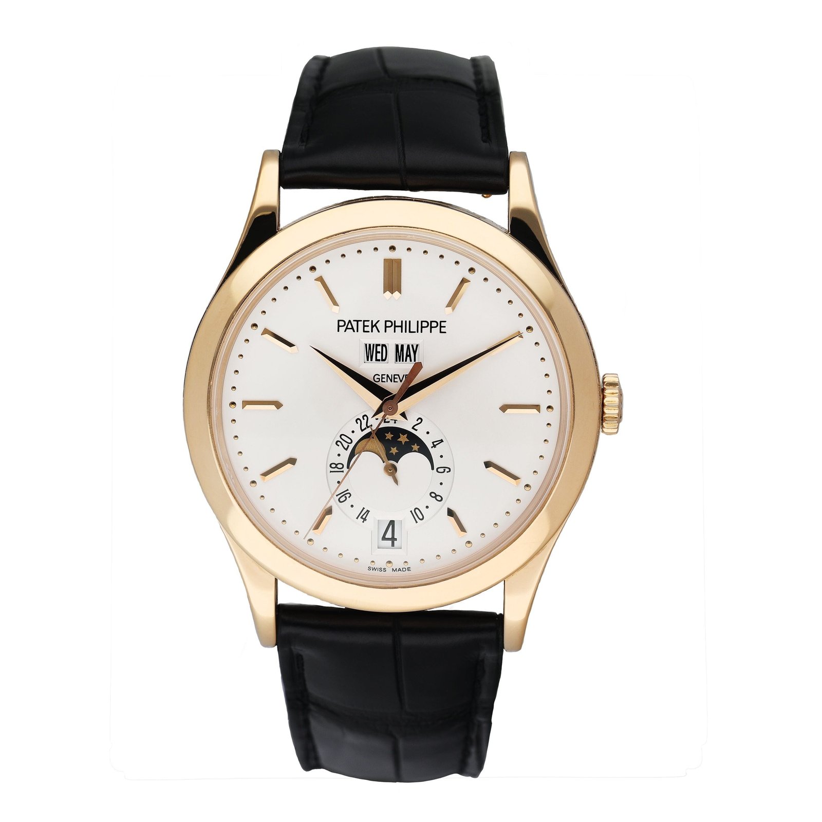 Patek Philippe Complications 5396R mostrador prata Relógio Masculino Caixa e Documentos