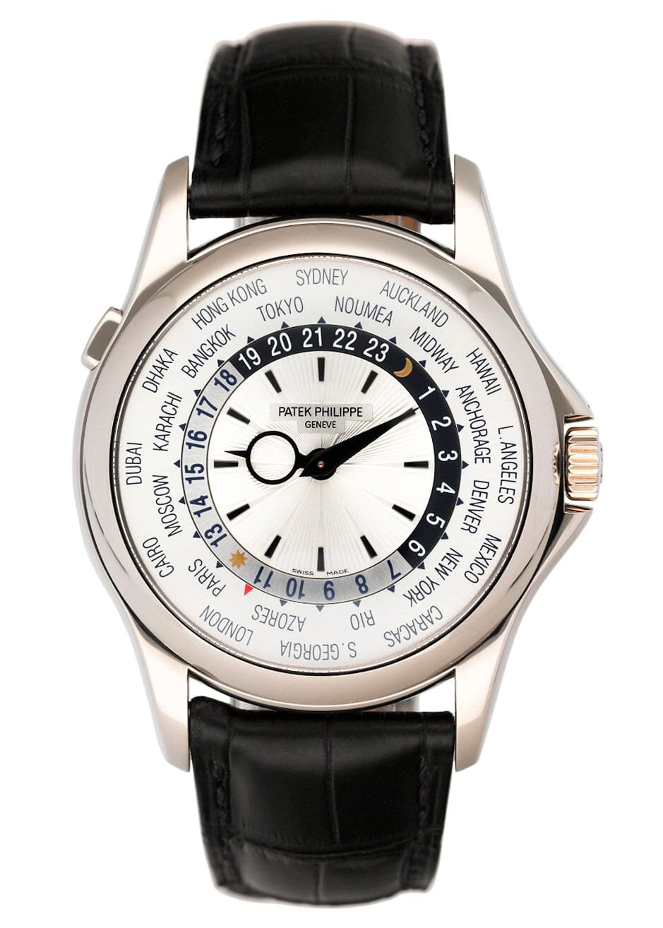 Patek Philippe Complications World Time 5130G Relógio Masculino Caixa e Documentos