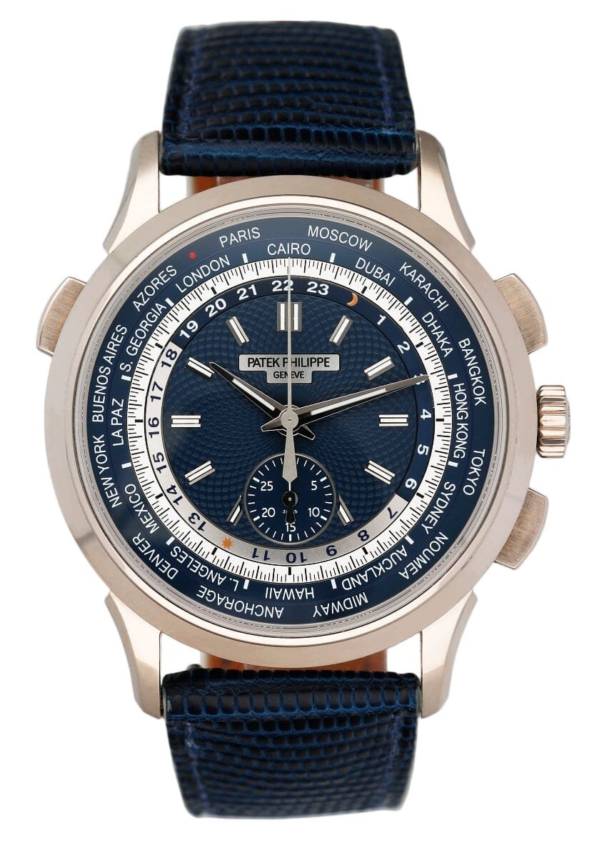 Patek Philippe Complications World Time 5930G Relógio Masculino Caixa e Documentos
