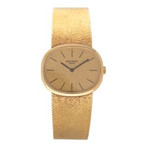 Patek Philippe Ellipse 3545 mostrador champagne Relógio Masculino