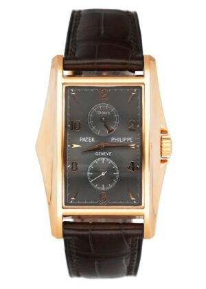 Patek Philippe Gondolo 10-Day 5100R mostrador cinza Relógio Masculino