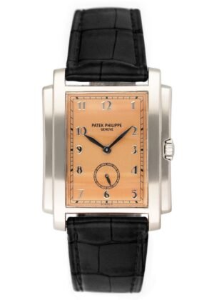 Patek Philippe Gondolo 5024G Salmon Dial Relógio Masculino Caixa e Documentos