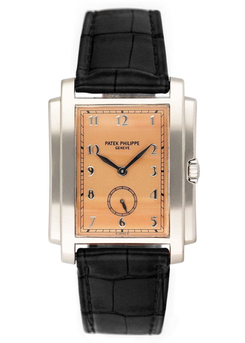 Patek Philippe Gondolo 5024G Salmon Dial Relógio Masculino Caixa e Documentos