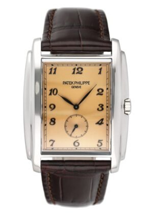 Patek Philippe Gondolo 5124G Salmon Dial Relógio Masculino
