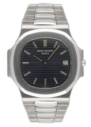 Patek Philippe Nautilus 3700/1A mostrador azul Steel Relógio Masculino com Documentos