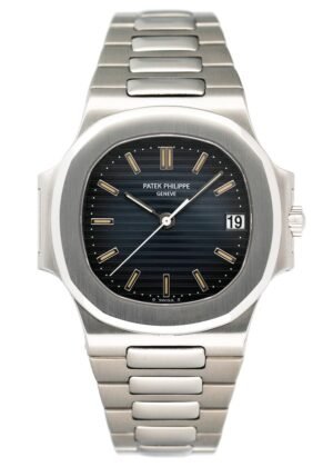 Patek Philippe Nautilus 3800/1A-001 mostrador azul Relógio Masculino Caixa e Documentos