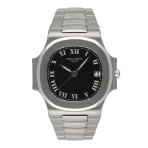 Patek Philippe Nautilus 3800/1A mostrador preto Relógio Masculino With Archives