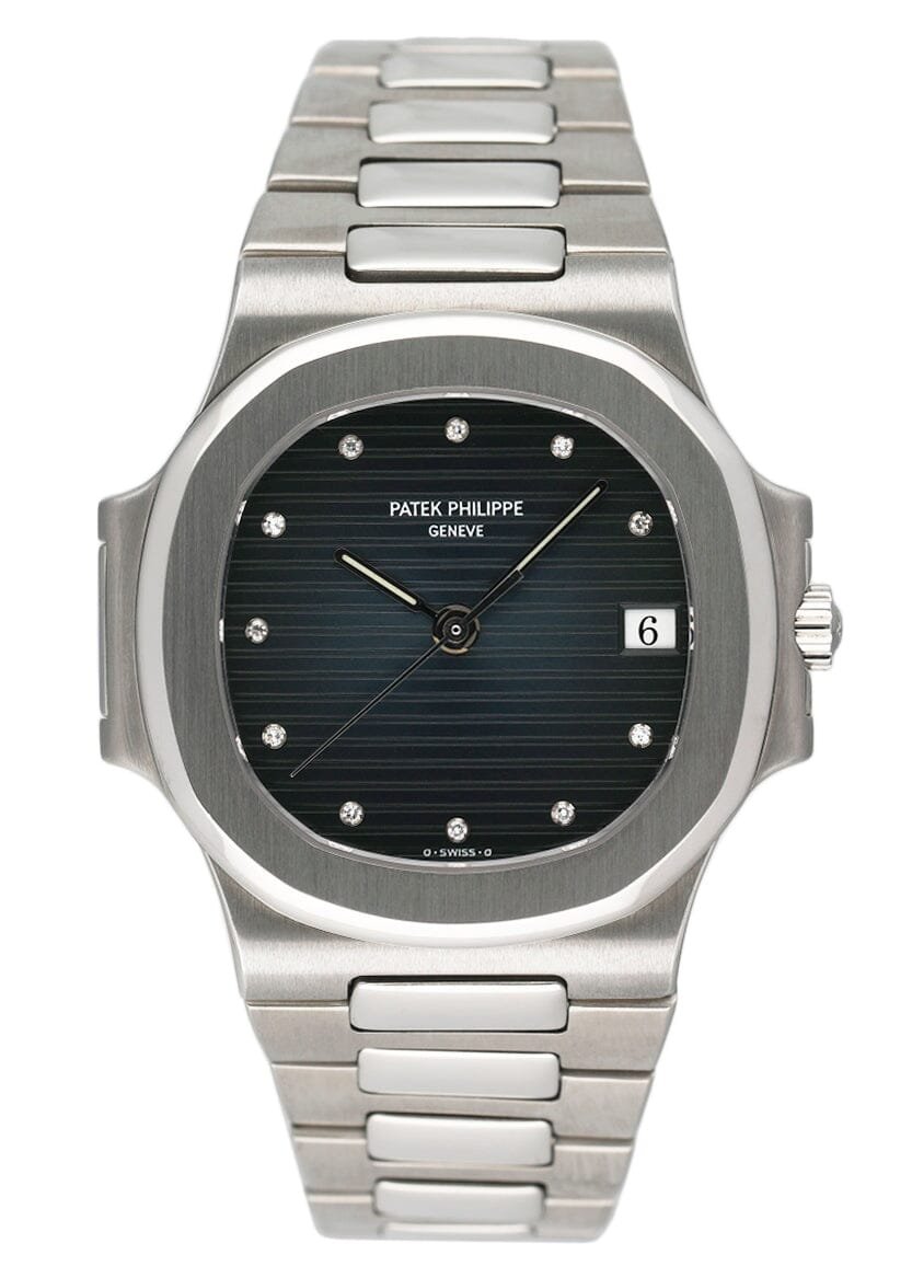 Patek Philippe Nautilus 3800/1A Diamond mostrador azul Relógio Masculino With Archives