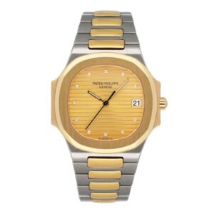 Patek Philippe Nautilus 3900/1 Diamond mostrador champagne Relógio Feminino