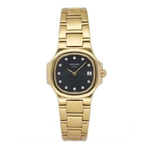 Patek Philippe Nautilus 4700/51 Diamond Dark mostrador azul Relógio Feminino