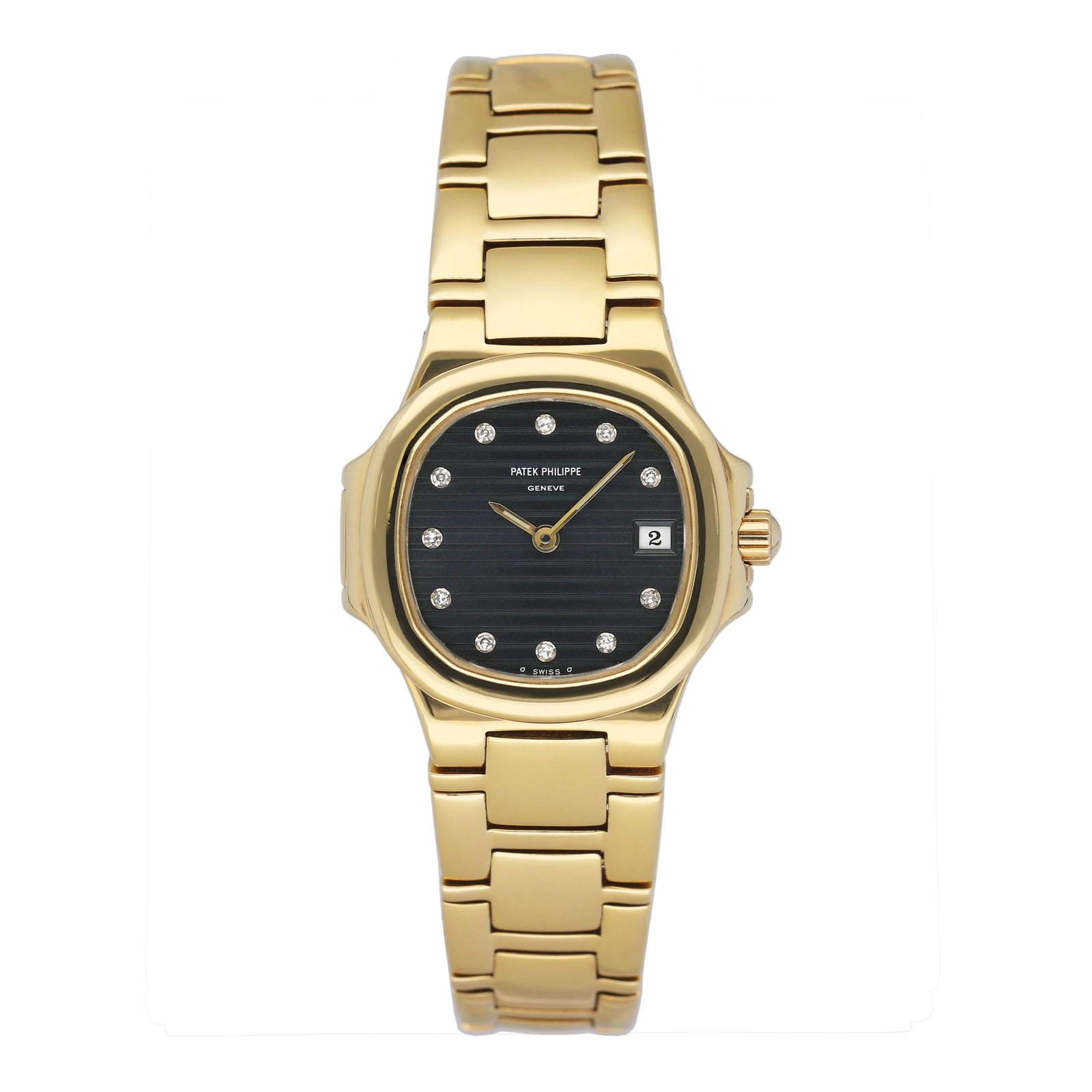 Patek Philippe Nautilus 4700/51 Diamond Dark mostrador azul Relógio Feminino
