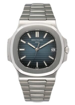 Patek Philippe Nautilus 5711/1A mostrador azul Relógio Masculino Caixa e Documentos