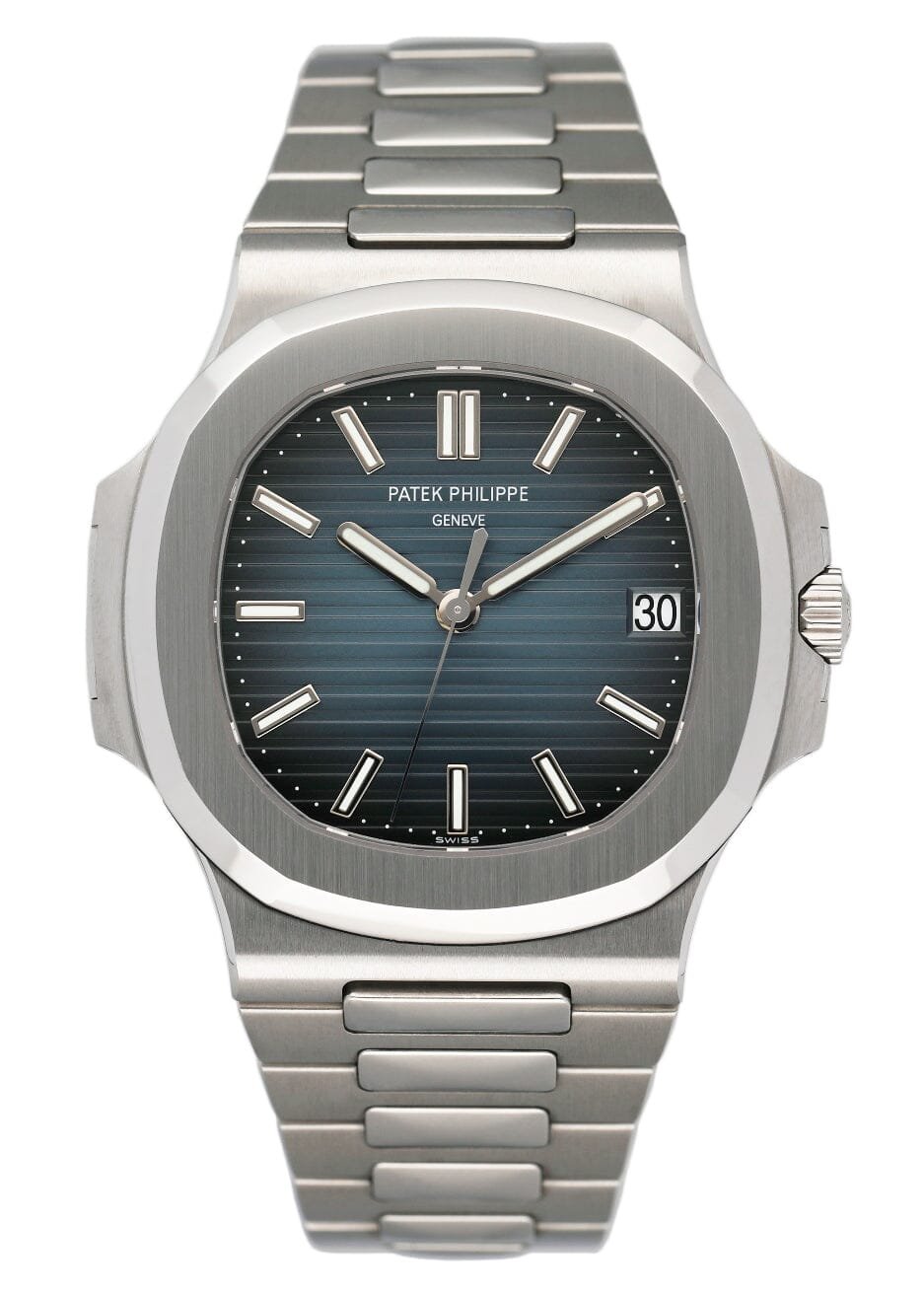 Patek Philippe Nautilus 5711/1A mostrador azul Relógio Masculino Caixa e Documentos