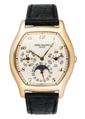 Patek Philippe Perpetual Calendar 5040J Relógio Masculino Caixa e Documentos
