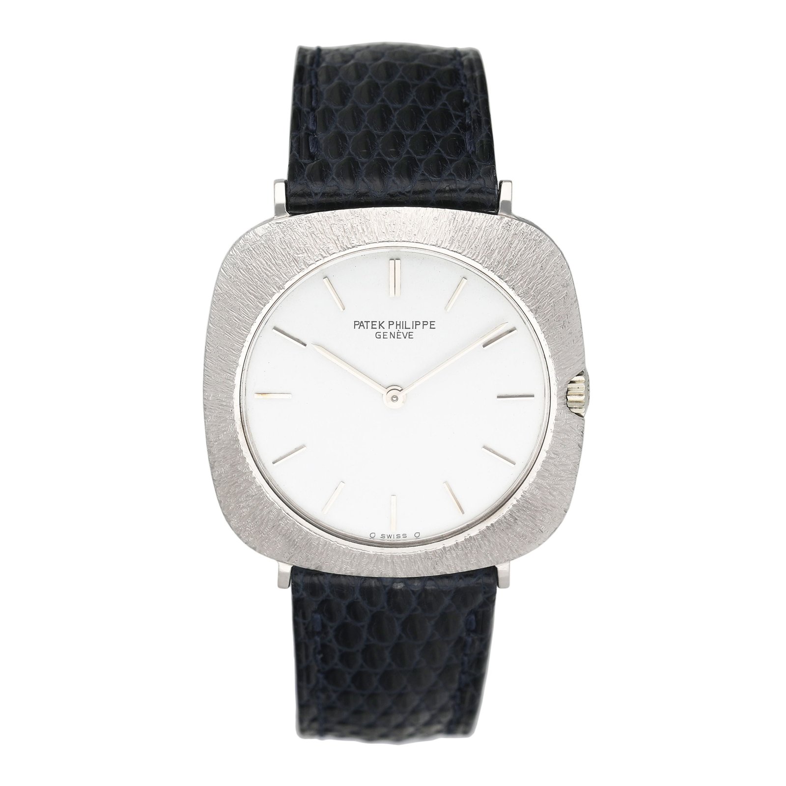 Patek Philippe Vintage 3543 mostrador branco 18k ouro branco Relógio