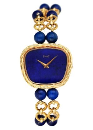 Piaget 9465 P 60 Blue Lapis 18k ouro amarelo Relógio Feminino