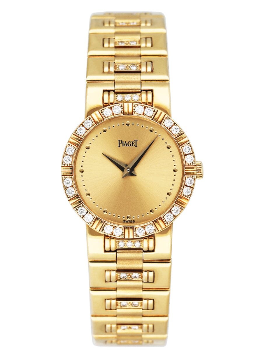 Piaget Dancer 80564 K818 Diamond mostrador champagne Relógio Feminino