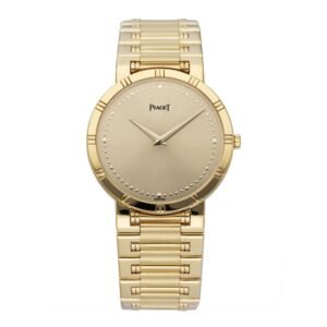 Piaget Dancer 84023 K81 mostrador champagne 18k ouro amarelo Relógio Feminino