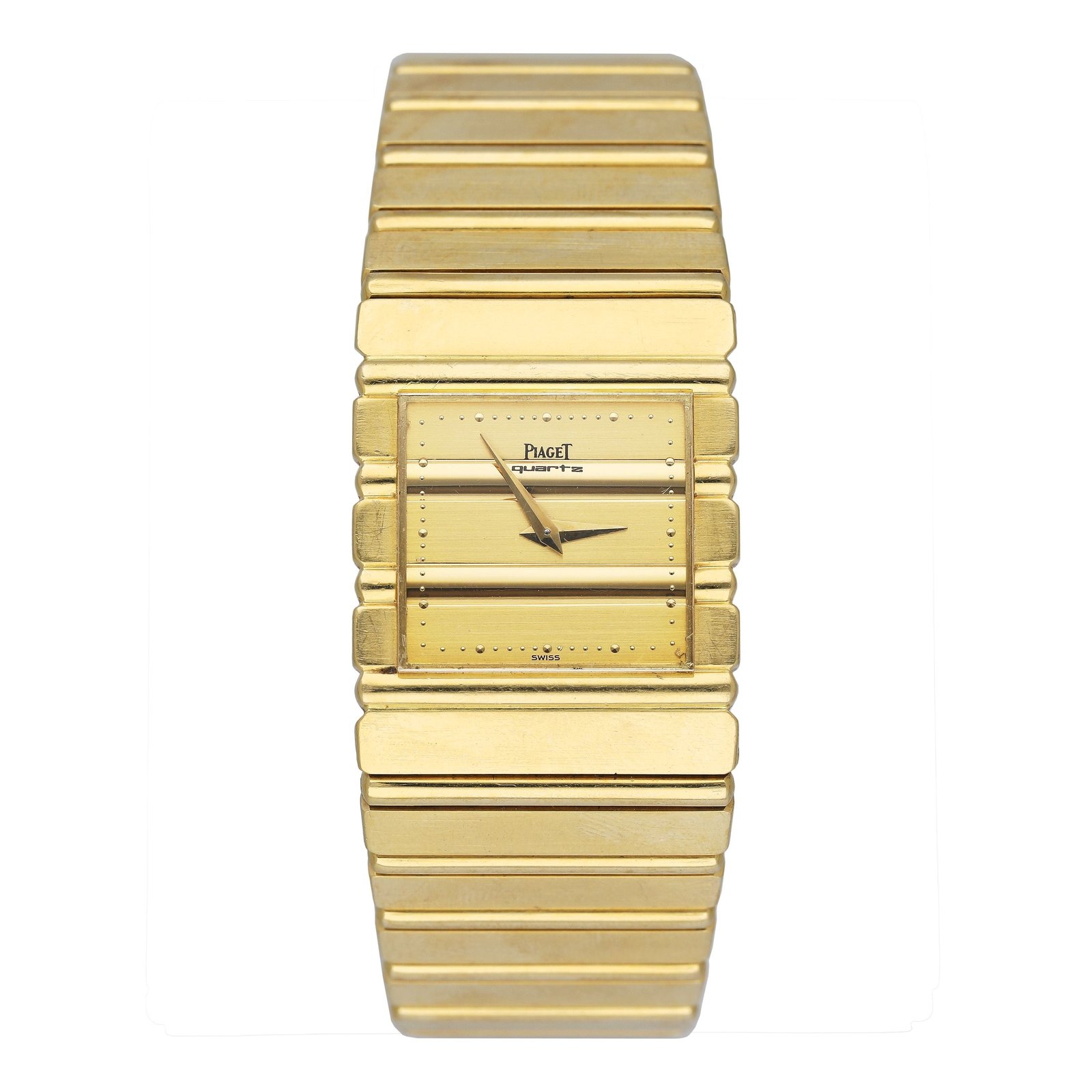 Piaget Polo Square 7131 C701 18k ouro amarelo Relógio Masculino