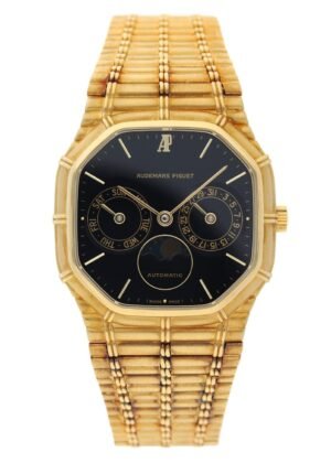 RARE Audemars Piguet Bamboo Day-Date Moonphase Relógio Masculino