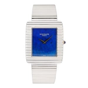 Rare c Lapis Lazuli Dial 18k ouro branco Relógio Box Archives