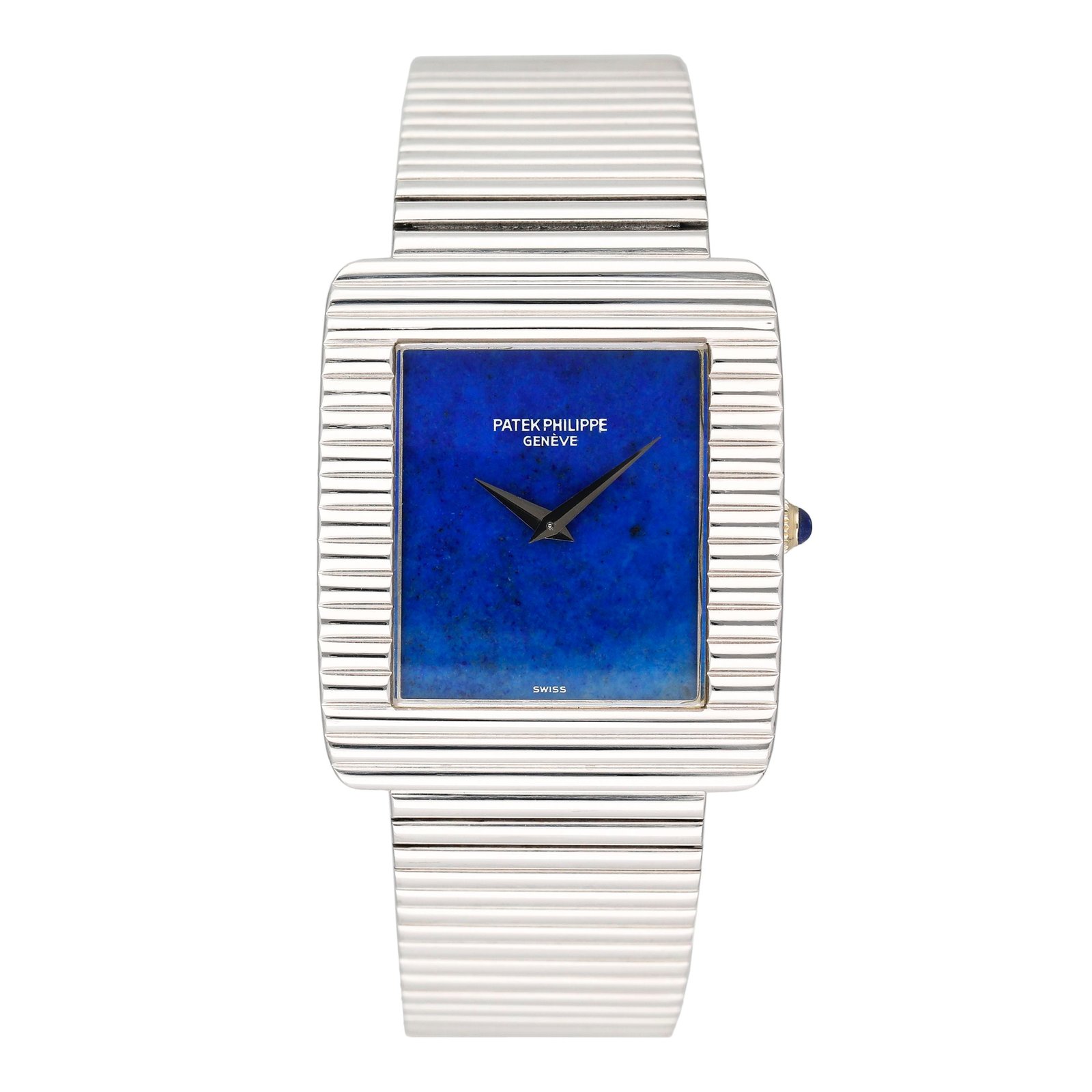 Rare c Lapis Lazuli Dial 18k ouro branco Relógio Box Archives