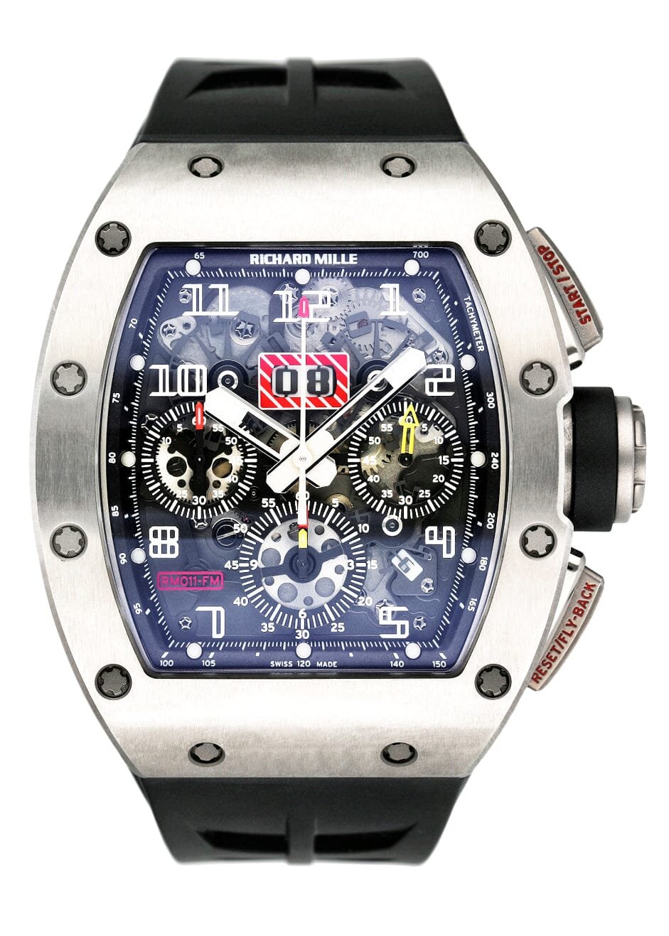Richard Mille RM 011 Filipe Massa Titanium Relógio Masculino Caixa e Documentos