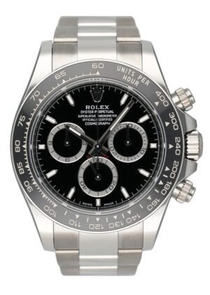 Rolex Cosmograph Daytona 126500LN mostrador preto Relógio Masculino Caixa e Documentos