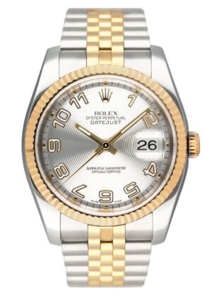 Rolex Datejust 116233 Concentric mostrador prata Relógio Masculino
