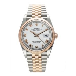 Rolex Datejust 126231 mostrador branco Relógio Masculino Caixa e Documentos