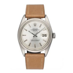 Rolex Datejust 1601 mostrador prata aço inoxidável Relógio Masculino