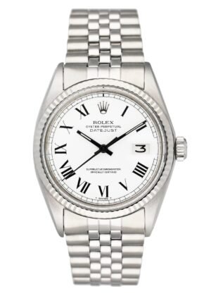 Rolex Datejust 1601 mostrador branco Relógio Masculino