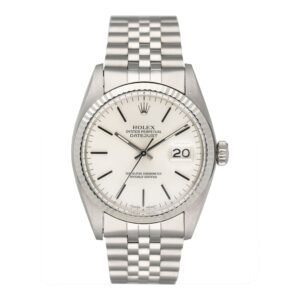 Rolex Datejust 16014 mostrador prata aço inoxidável Relógio Masculino