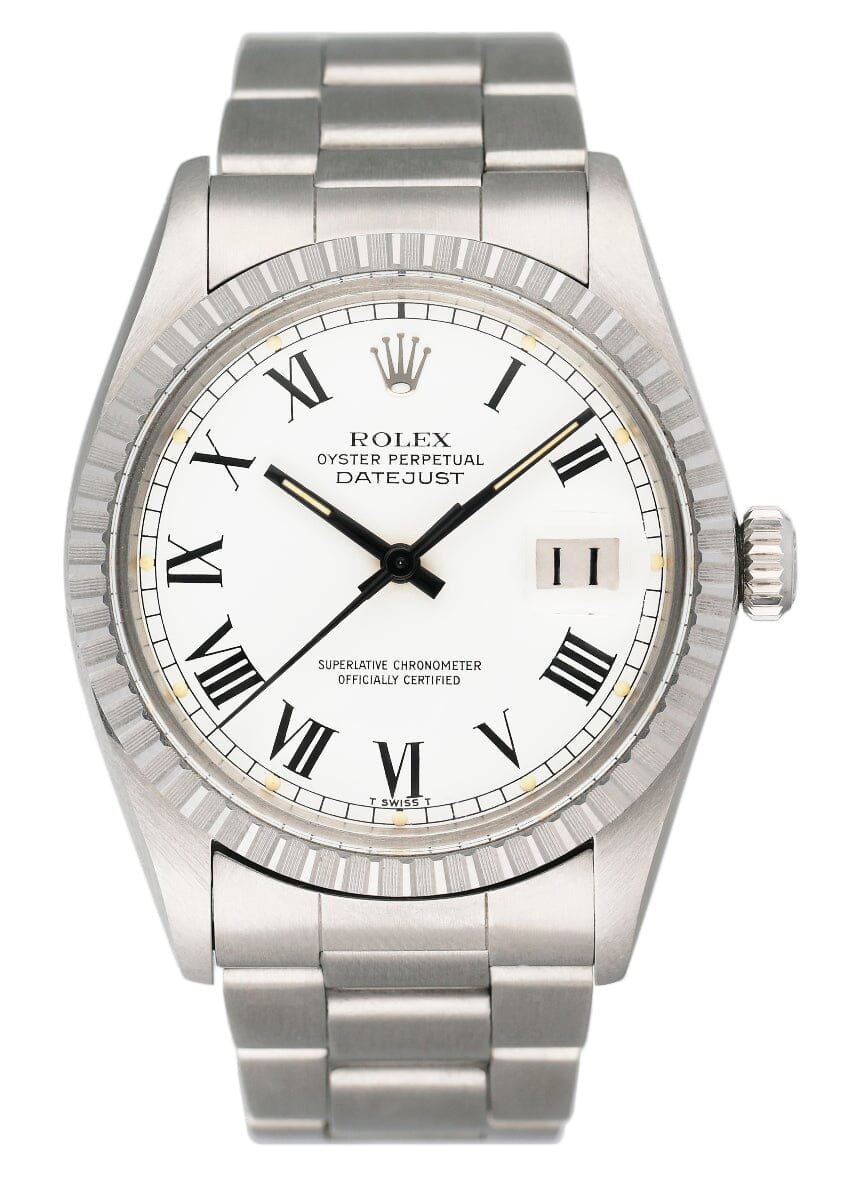 Rolex Datejust 16030 White Buckley Dial Relógio Masculino