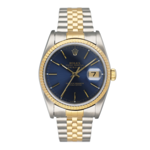 Rolex Datejust 16233 mostrador azul Relógio Masculino