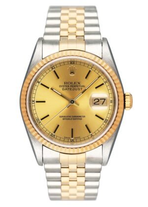 Rolex Datejust 16233 mostrador champagne Relógio Masculino