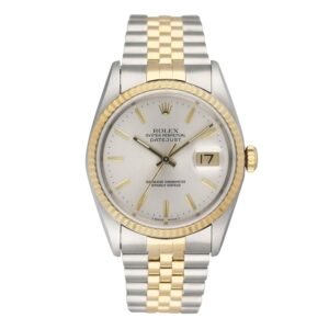 Rolex Datejust 16233 mostrador prata Men Relógio Caixa e Documentos