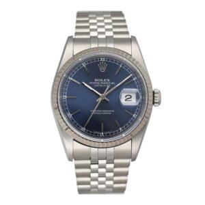 Rolex Datejust 16234 mostrador azul Relógio Masculino