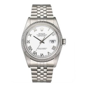 Rolex Datejust 16234 Roman mostrador branco Relógio Masculino